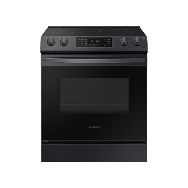 Samsung 6.3 cu. ft. Smart Slide-in Electric Convection Range in Black Stainless Steel NE63T8311SG - main